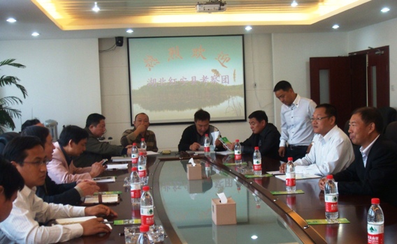 湖北省紅安縣政府考察海寧項目