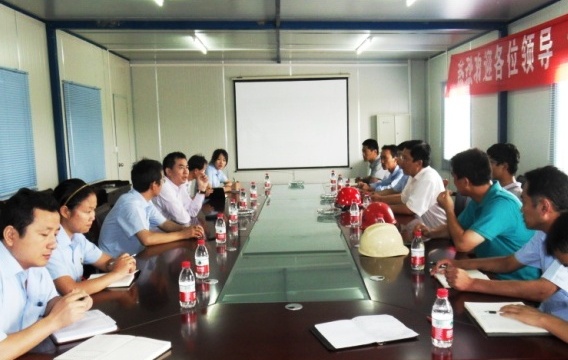 集團(tuán)總裁到泰州項(xiàng)目檢查指導(dǎo)工作